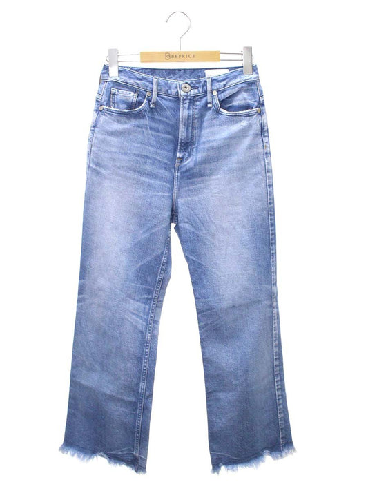 アッパーハイツ THE TAYLOR -ULTRA MARINE DESTROY- 980119 23 ライトブルー ダメージ加工 クロップド カットオフ デニムパンツ ボトムス IT75C4J7DY6K 【SALE】