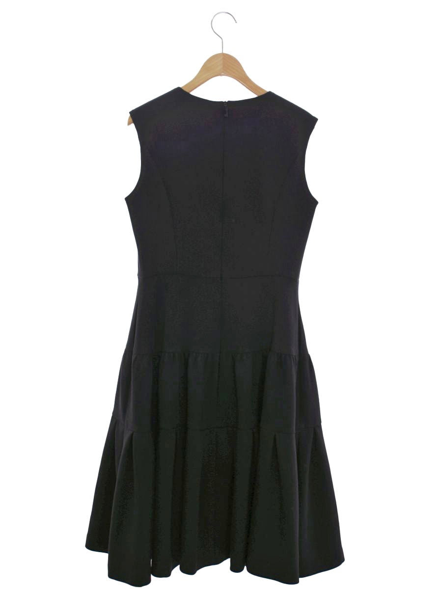 ルネ basic 5946010 ワンピース 36 ブラック ストレッチ素材 インパーテッド IT6QR475YUHT