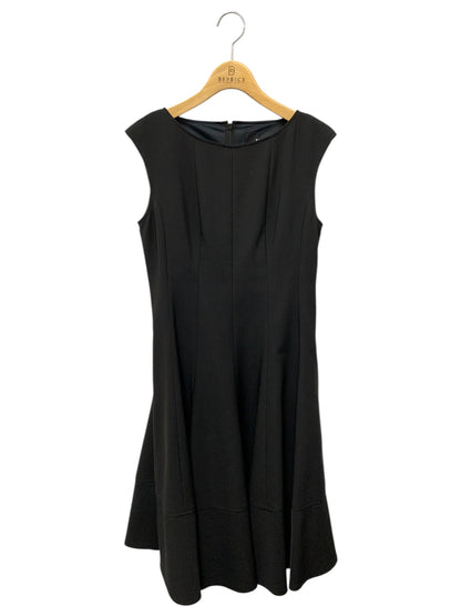 ルネ 5046090 ワンピース 34 ブラック バックジップ U字ネック フレア ITCD3Q7AQ010