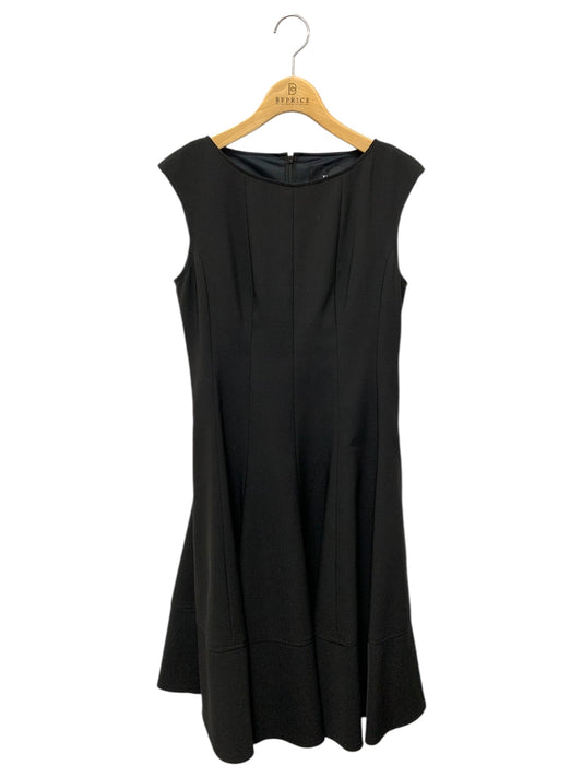 ルネ 5046090 ワンピース 34 ブラック バックジップ U字ネック フレア ITCD3Q7AQ010