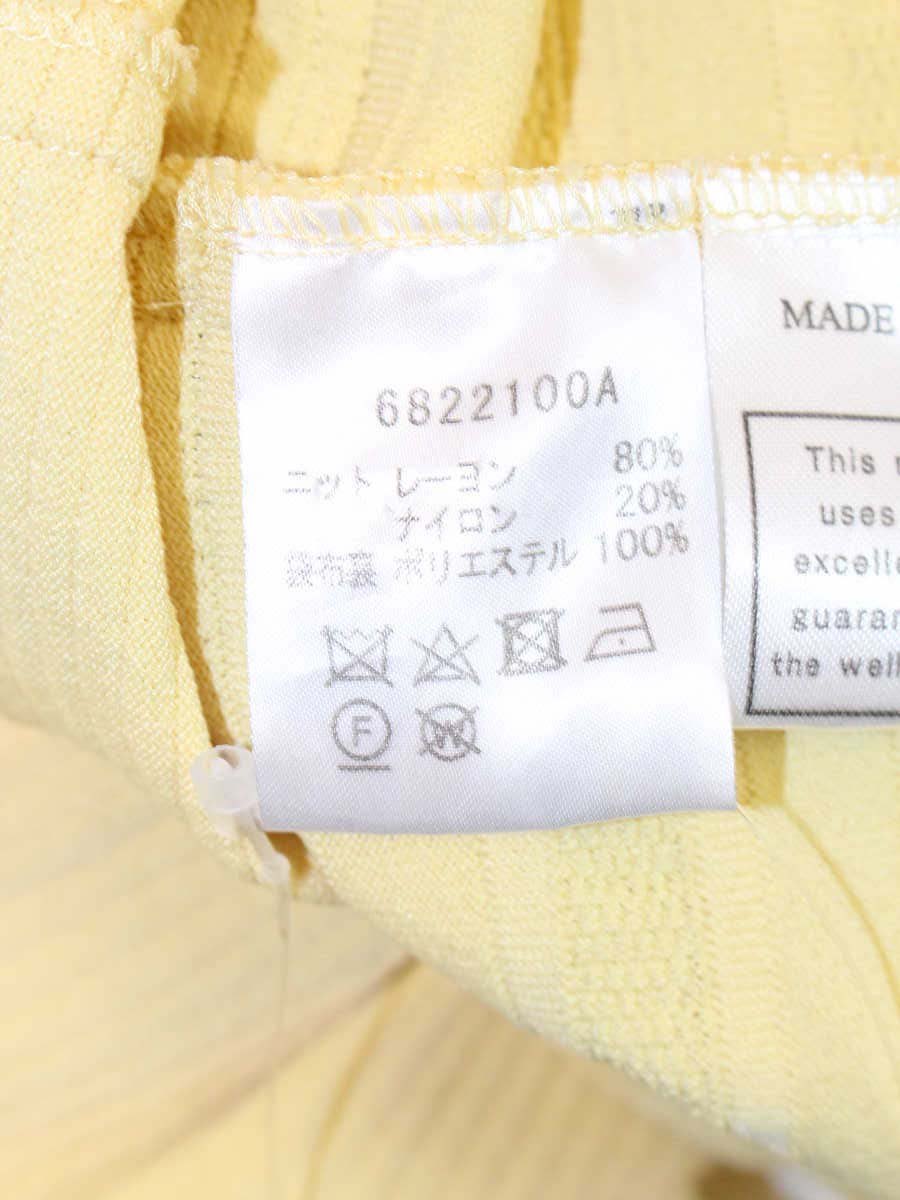 ルネ 6822100A ワンピース 34 クリームイエロー ニット ITITFW8O8H14