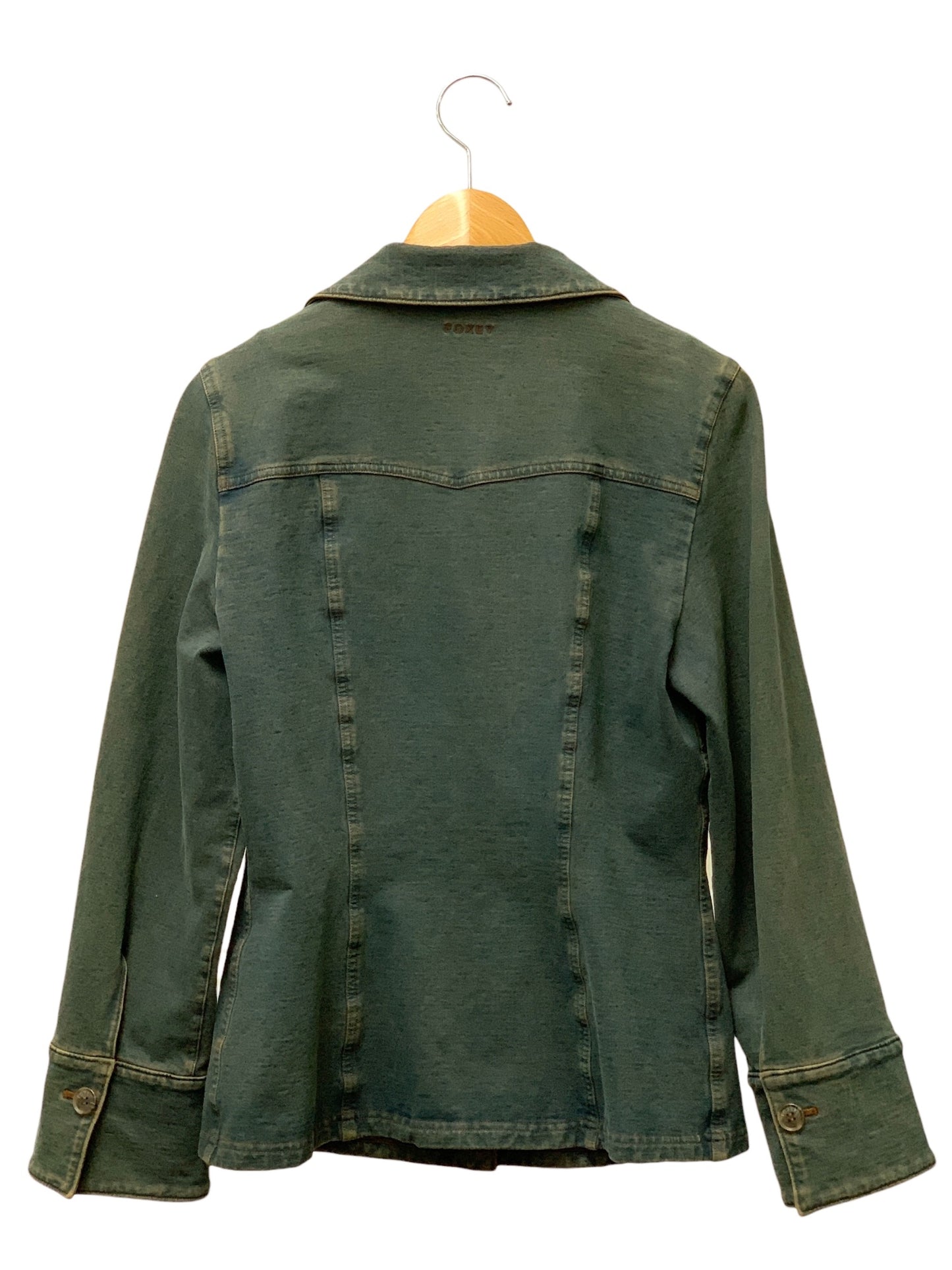 フォクシーニューヨーク 16189 デニム ジャケット 42 ブルー ITJQBV6LR2TK