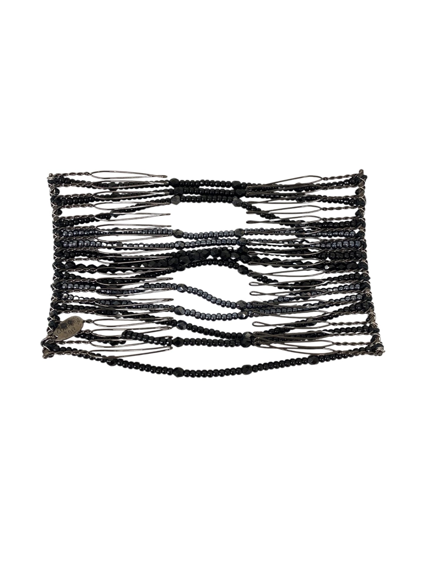 コンプレックスビズ ブラック ヘアゴム グラスコーム ヘアゴム ラインストーン クリスタルブライト ITLO9NK158YO 【SALE】