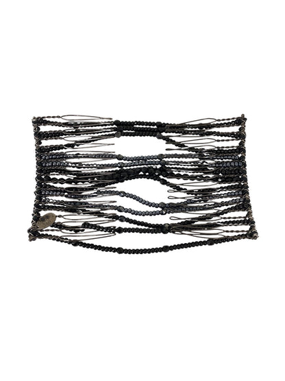 コンプレックスビズ ブラック ヘアゴム グラスコーム ヘアゴム ラインストーン クリスタルブライト ITLO9NK158YO 【SALE】