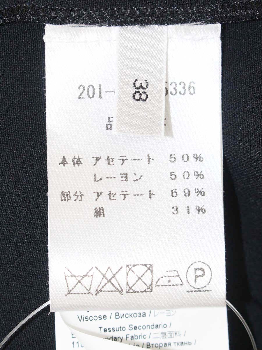 ヌメロヴェントゥーノ 20I-G151-5336 ブラウス 38 ブラック リボン ITA1EGPFKD34