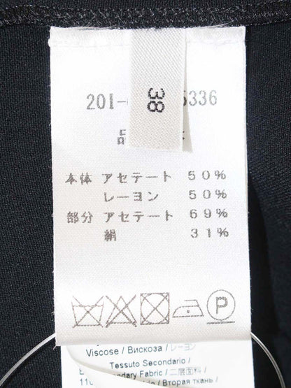 ヌメロヴェントゥーノ 20I-G151-5336 ブラウス 38 ブラック リボン ITA1EGPFKD34