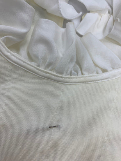 エムズグレイシー 815512 Tシャツ カットソー 38 ホワイト フリル ITXECEQ1RA6M