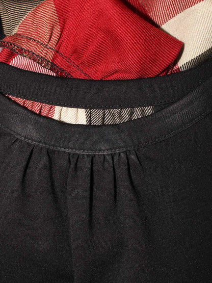 ブルーレーベルクレストブリッジ 55J79-643-09 ワンピース 38 ブラック チェック IT2AUAN6A2PO 【SALE】