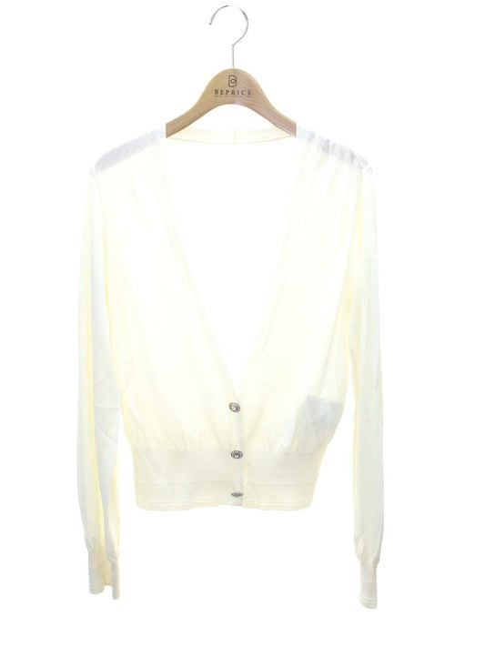 フォクシーブティック Sheer V 42126 カーディガン 38 アイボリー IT05NYAZZSCW
