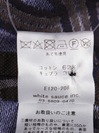 エトセンス シャツ 1 チャコール/パープル コットン キュプラ オーバーサイズ ITCMKUCA0DPK