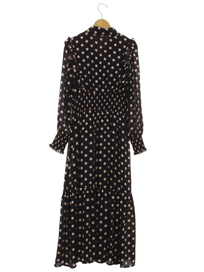 フェンネル 561036P ワンピース M ネイビー ドット ボウタイ ITT6LUB1ZZ0G