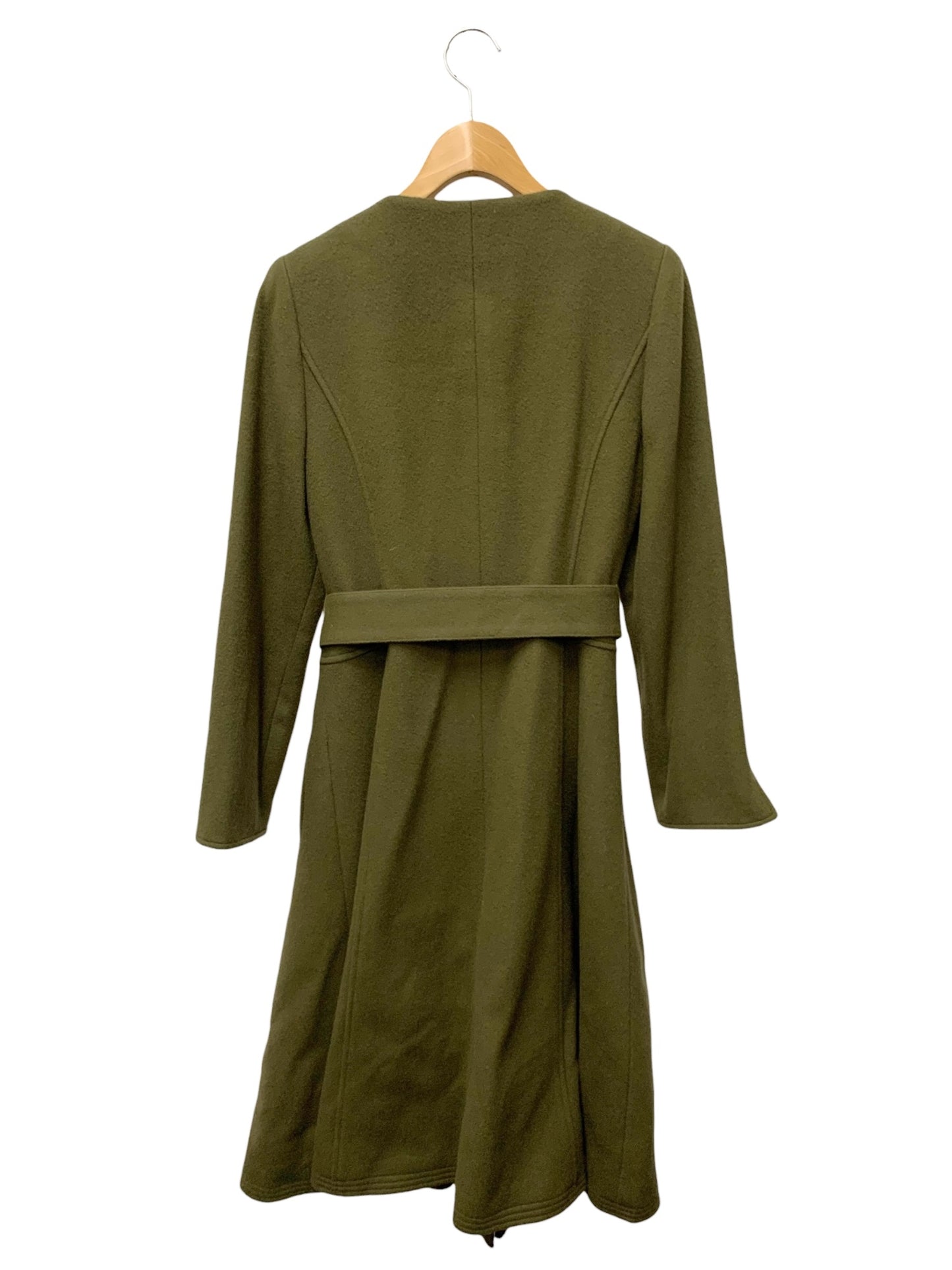 エムズグレイシー 729535 コート 38 カーキグリーン ウール IT1YPRT7XC64