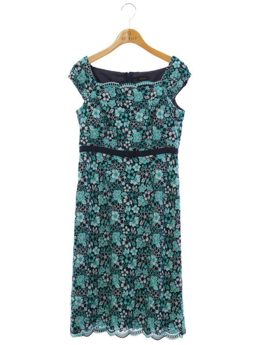 トッカ OPTOCS0040 ワンピース 0 ネイビー/グリーン フラワー刺繍 ITISXZ84CZFI