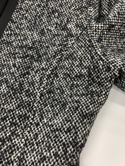 エムズグレイシー 119607 コート 38 ブラック ウール シルク混 ファー ITB7FPUD283M