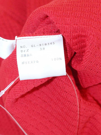 エムズグレイシー Mesh Cardigan 918345 カーディガン 38 レッド メッシュ ITQJWZXN3W4K