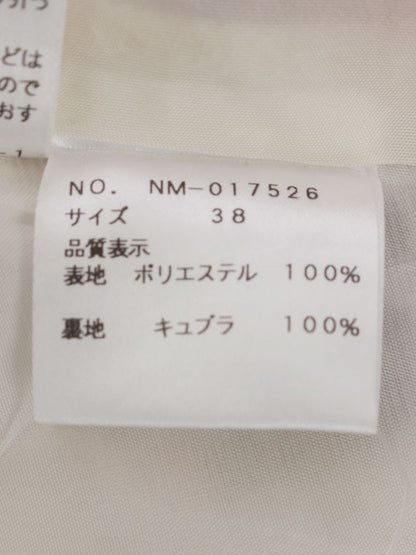 エムズグレイシー ゴブラン調プリントタックスカート 017526 38 ホワイト/ピンク IT51N4XUO97R
