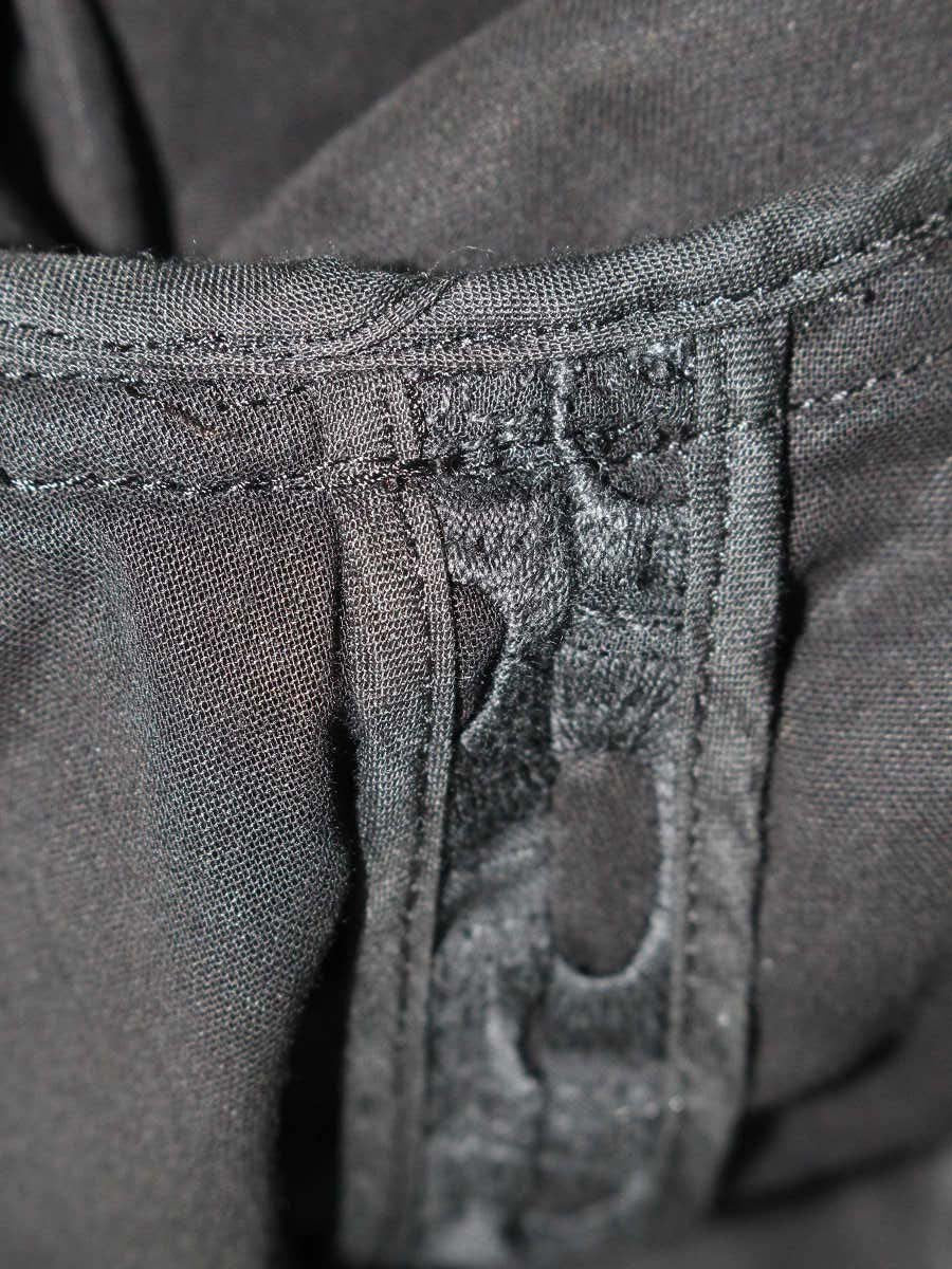 ドゥロワー 6599-299-2136 カットソー 38 ブラック カットワーク メッシュ IT00AUYB9QBO