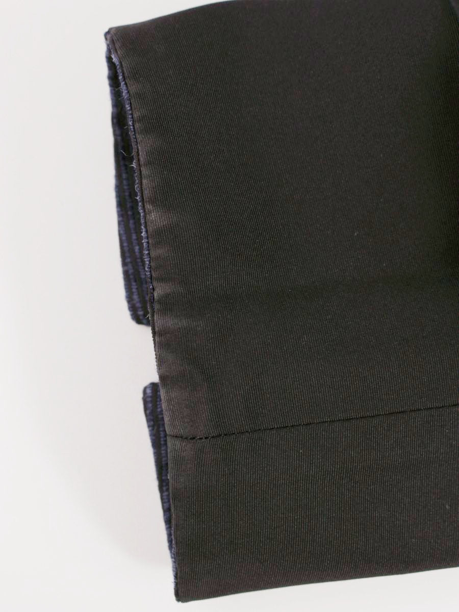 アクリス AJ-110 ワンピースコート ネイビー シルク ボーダー ITRYWJ5NRFG0 【SALE】