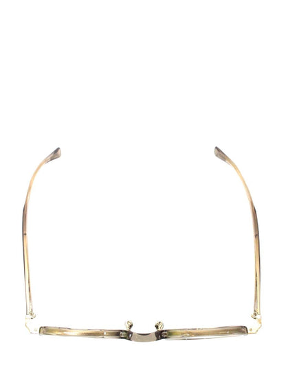 アイヴァン7285 570 メガネ 透明 ベージュ コンビフレーム フルリム ウェリントン IT7MR9BGTH4S