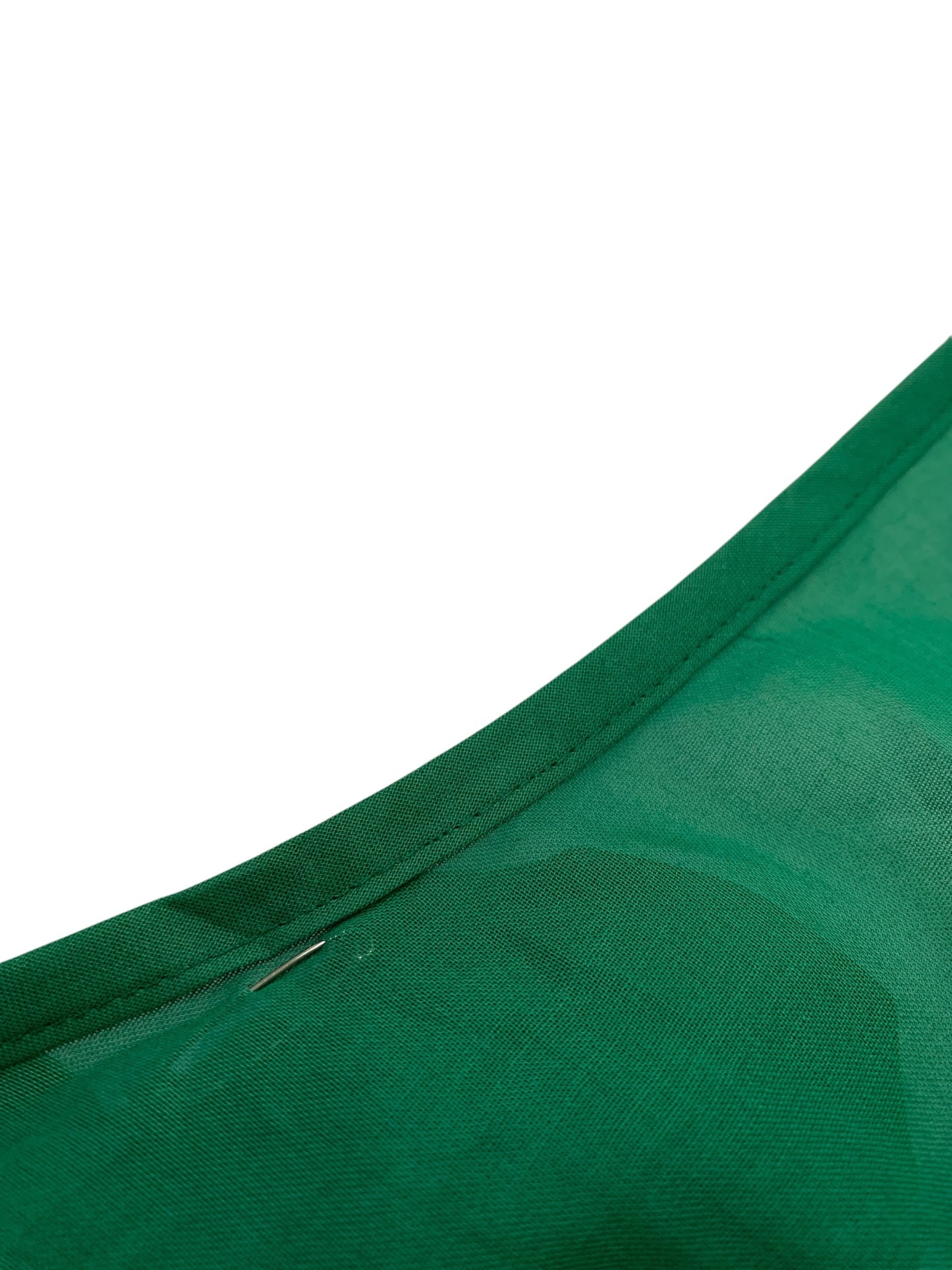 エムズグレイシー Shirring Blouse 910306 シャツ ブラウス 38 グリーン シアー キャミソール付き IT7L6X39AWXE