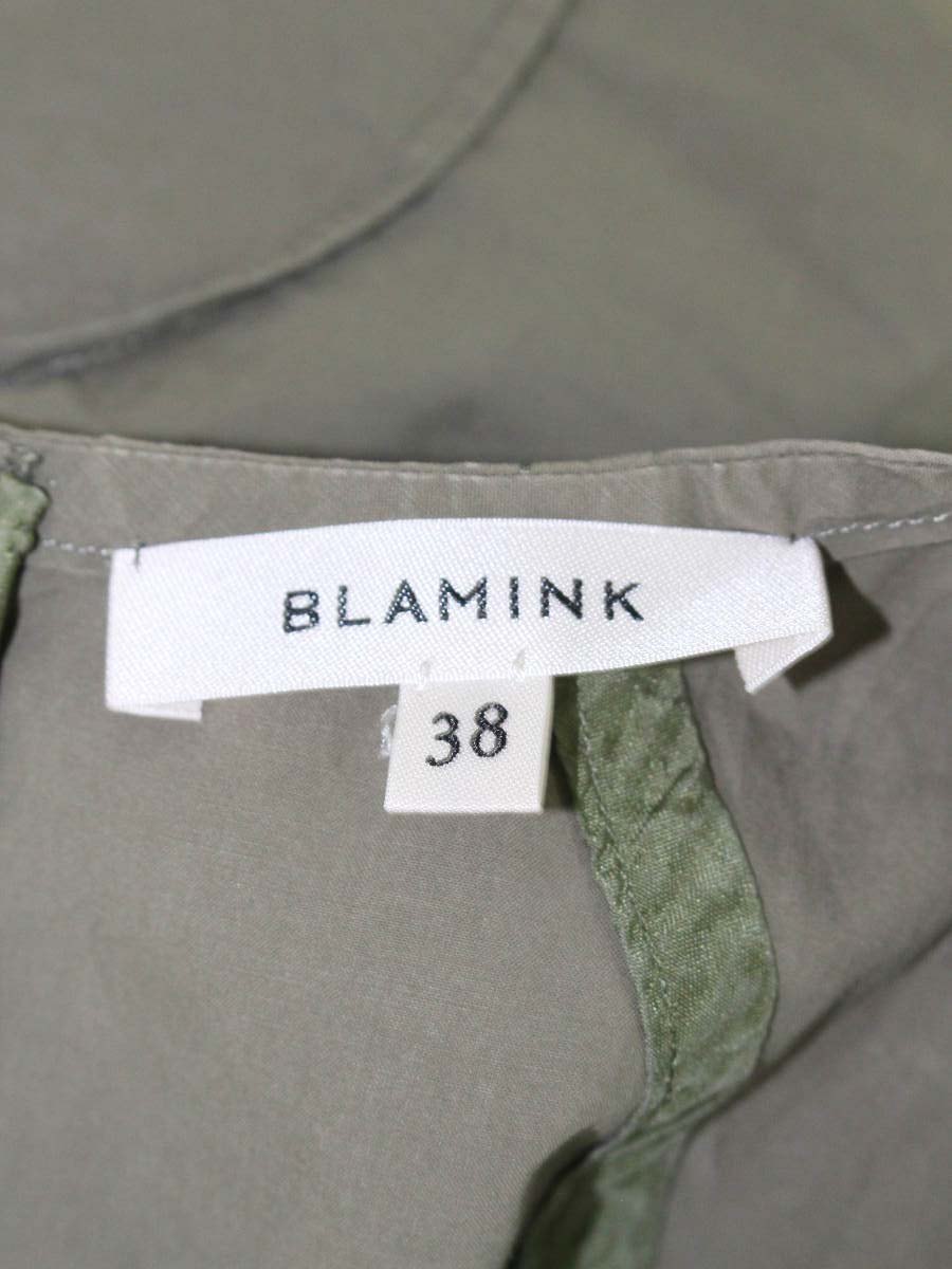 ブラミンク 7921-230-0108 カットソー 38 カーキグリーン ペプラム バックジップ ITNQYVB77JYE