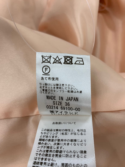 ダイアグラム シャギーピーコート 0321469100 36 オレンジ ゴールドボタン フェイクファー IT0FQ940ZTLK