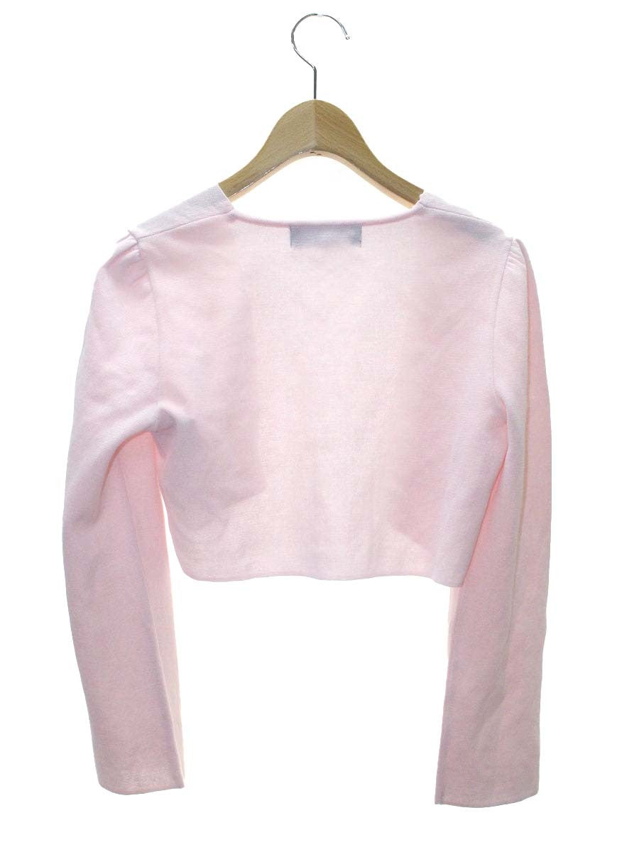 エムズグレイシー 918115 38 ピンク ニット ボレロ IT7A11ZLEJ9W