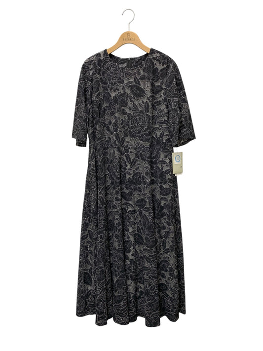 レリアン 刺繍フレアワンピース 1503635 13+ ブラック 25AW ITZMIVKZ8J9I