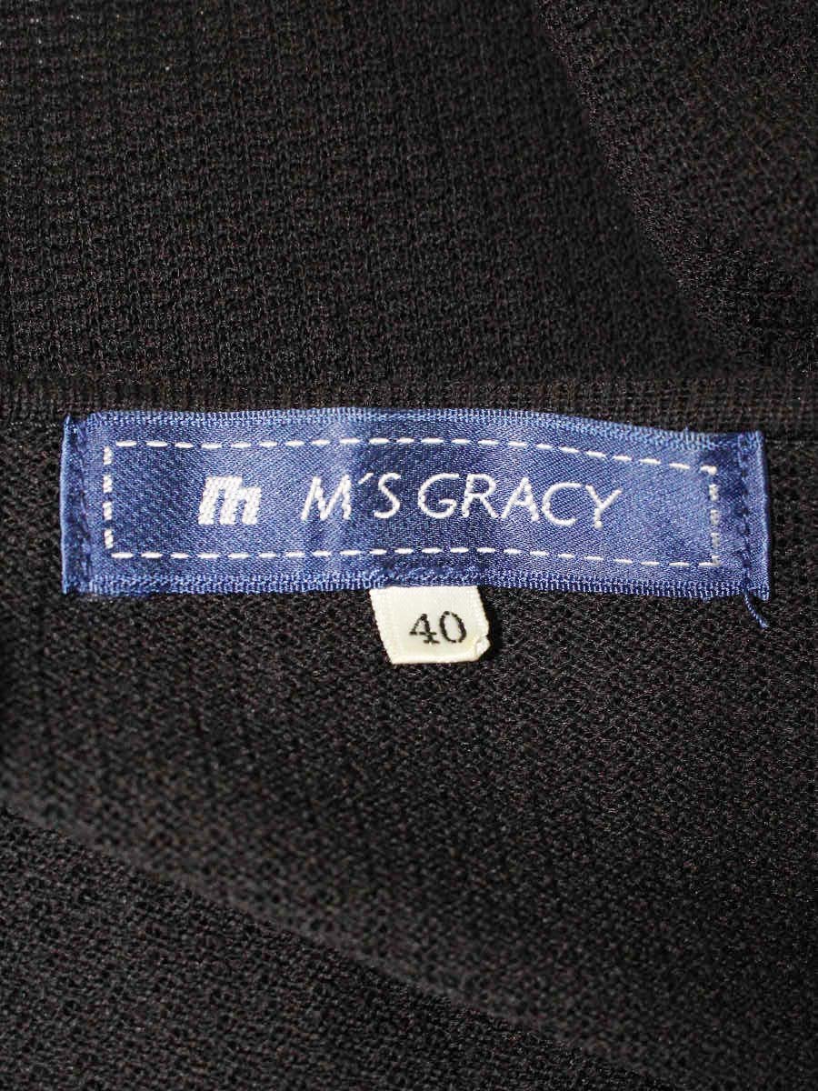 エムズグレイシー 528327 ニット セーター 40 ブラック 切替 ITCXKSB6SQ34