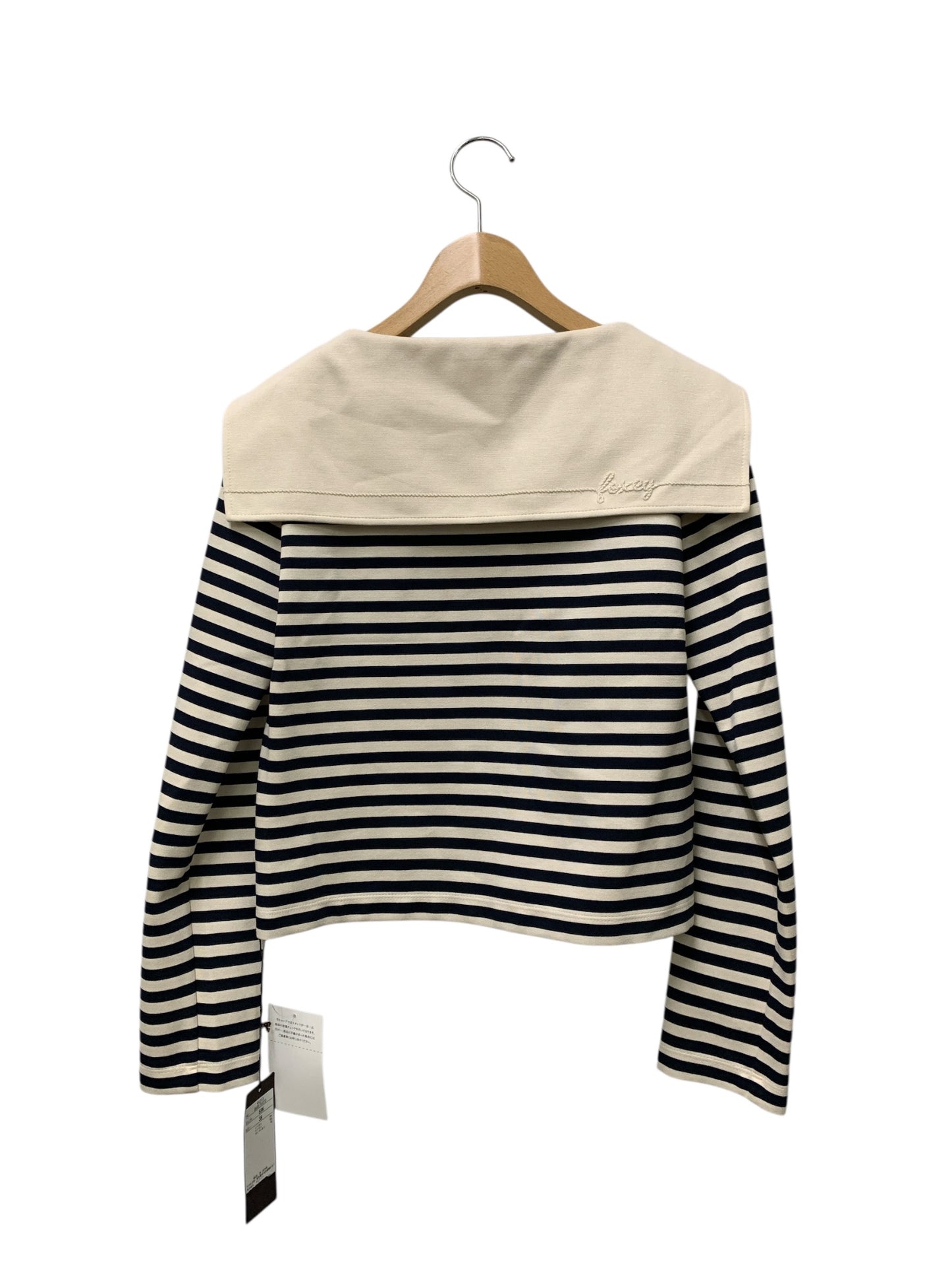 フォクシーブティック Top Venezia 44233 トップス 38 ネイビー ボーダー ITLLYB894CT0