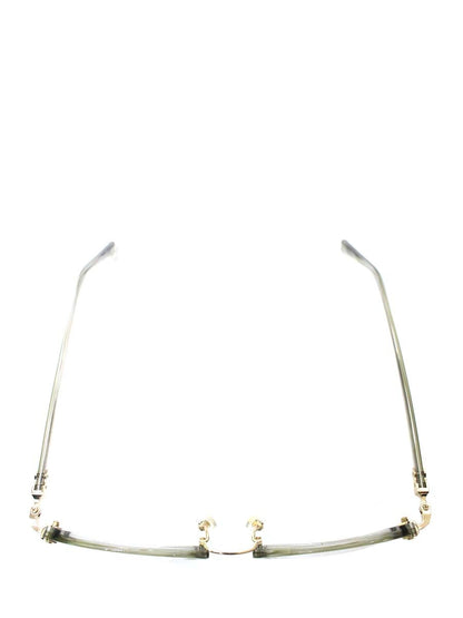 クレイトンフランクリン 595 LGS メガネ クリアカーキ コンビフレーム フルリム ボストンシェイプ IT038PAT7544