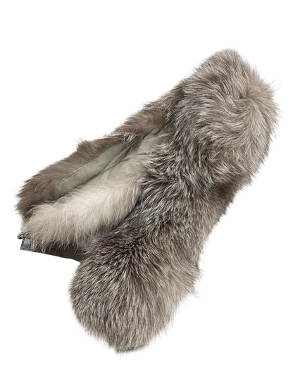 エスマックスマーラ 9586183 マフラー グレー フォックスファー ITW2D2RSFCO4