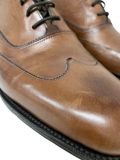 エドワードグリーン BEAULIEU ビューロー ビジネスシューズ 5 1/2 ブラウン 革 ウイングチップ IT1MHF981RUK