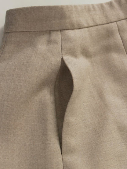 フォクシー 41774 スカート 38 グレージュ フラワー刺繡 ビジュー ITCJR3WFKOO2