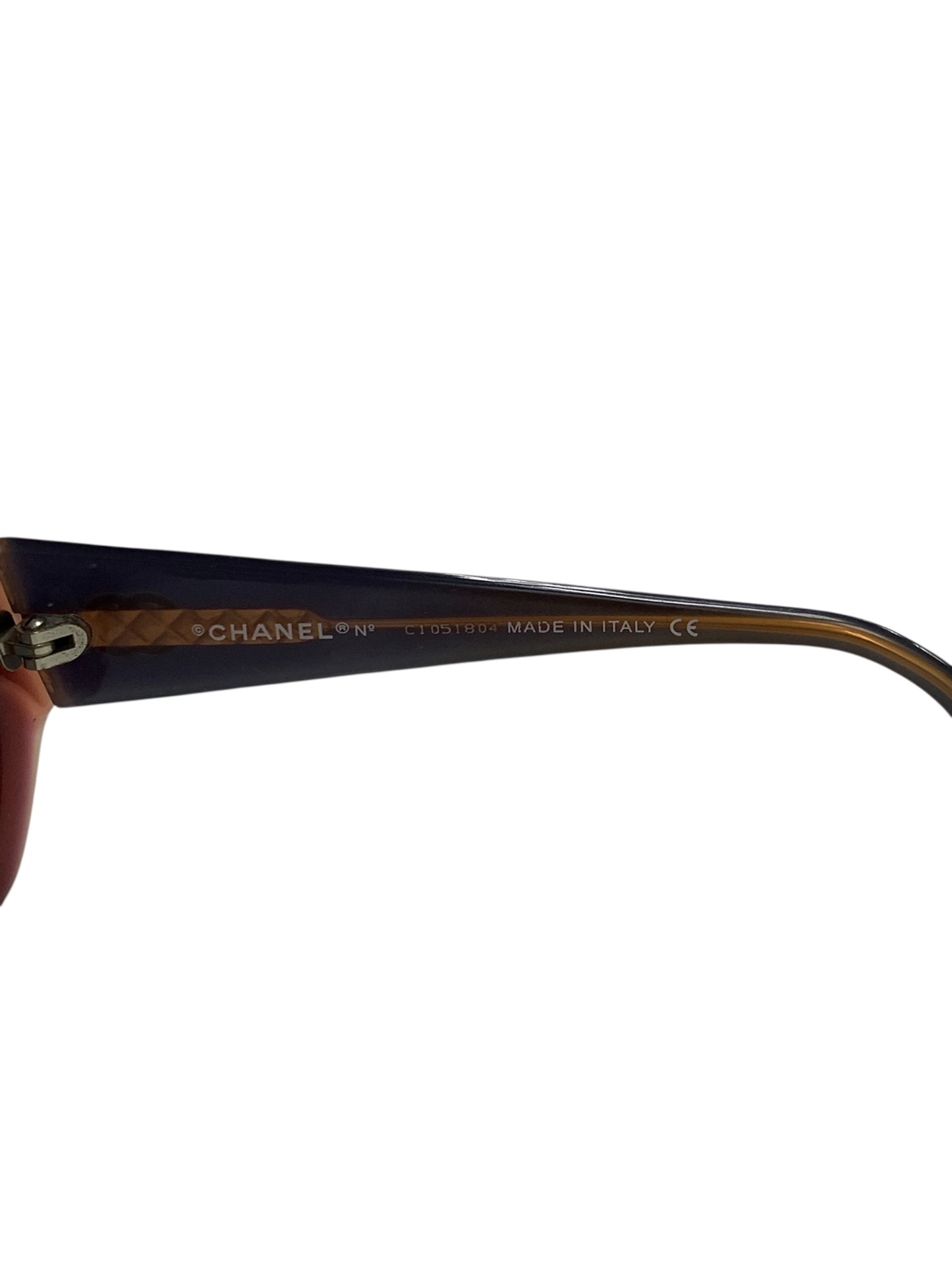 シャネル 5022 サングラス ブルー セルフレーム フルリム オーバル（楕円） IT8JY0EITDCS