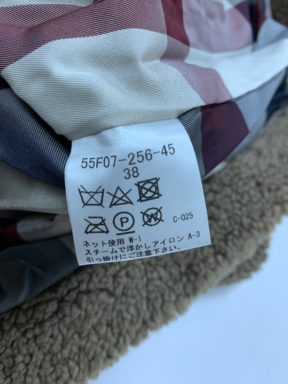 ブルーレーベルクレストブリッジ 55F07-256-45 ベスト 38 ブラウン ボア ジップアップ ITNQ6ER79RU0