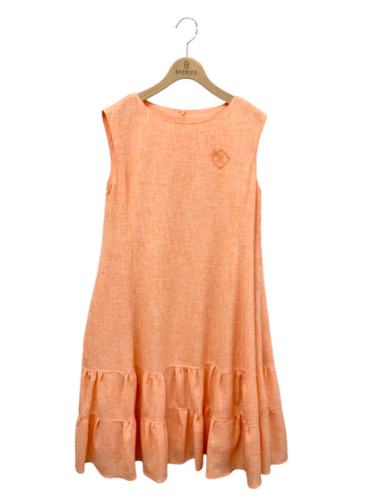 ルネ Linen-Like Dress 5326060 ワンピース 38 オレンジ 刺繍 ITCT3GCA3VAM