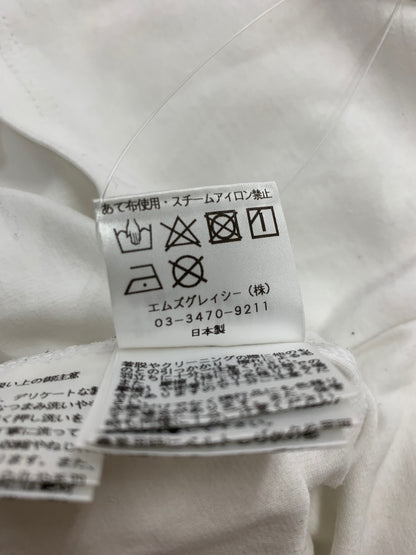 エムズグレイシー 515302 Tシャツ 38 ホワイト チュール使い プリント カットソー ITFVVFGCZTBK