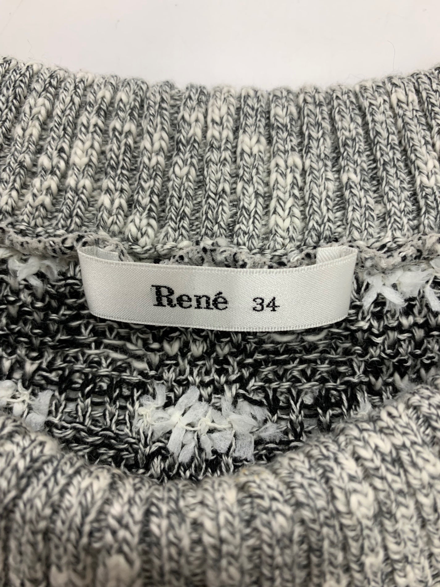ルネ 6122300 ニット セーター 36 グレー ツイード IT1YYETRI8EK 【SALE】