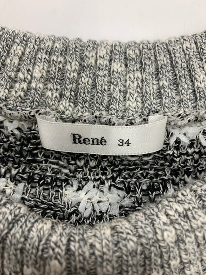 ルネ 6122300 ニット セーター 36 グレー ツイード IT1YYETRI8EK 【SALE】