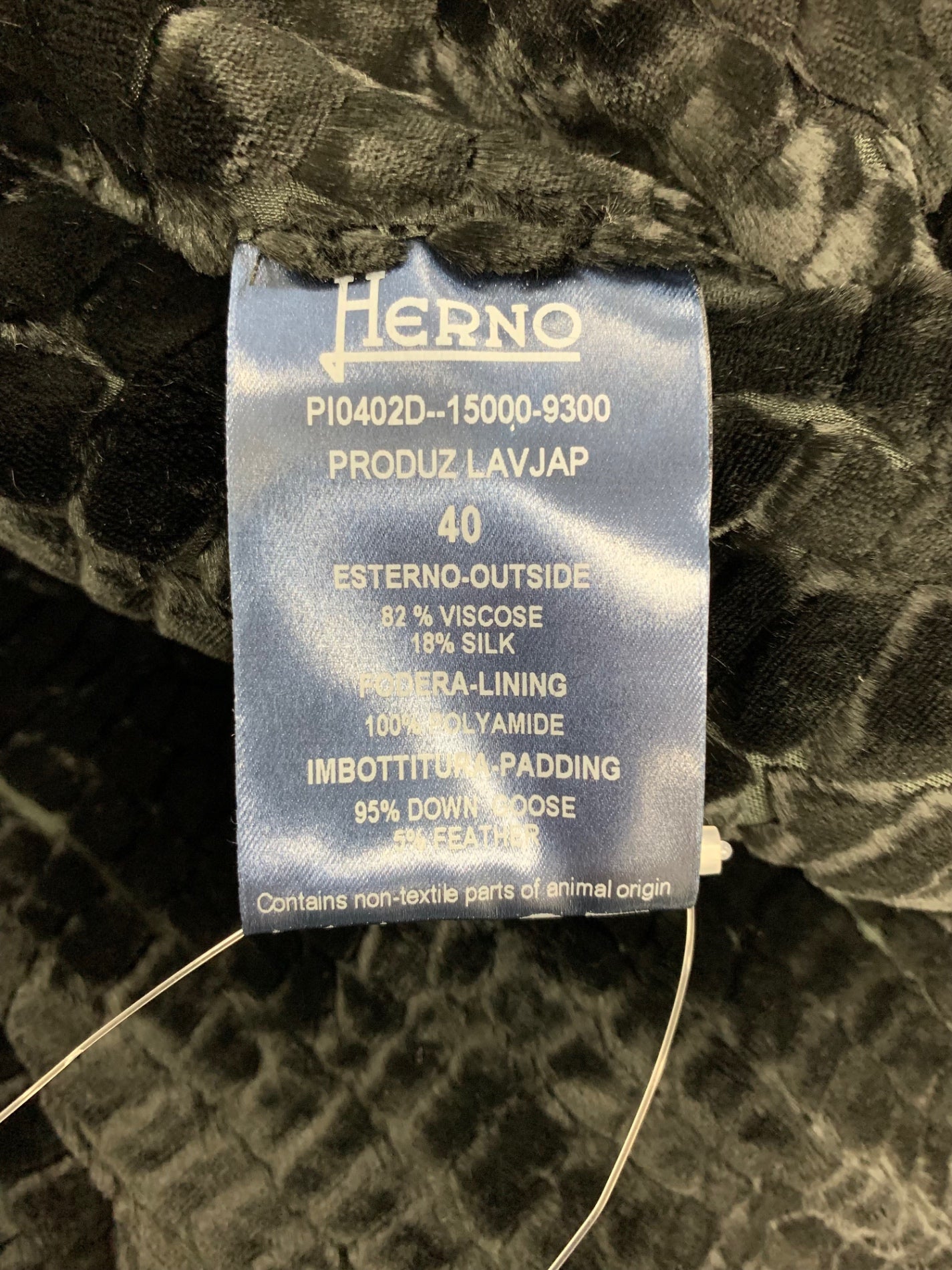 ヘルノ アウター 40 ブラック ダウン ITLXTM9RYVEG