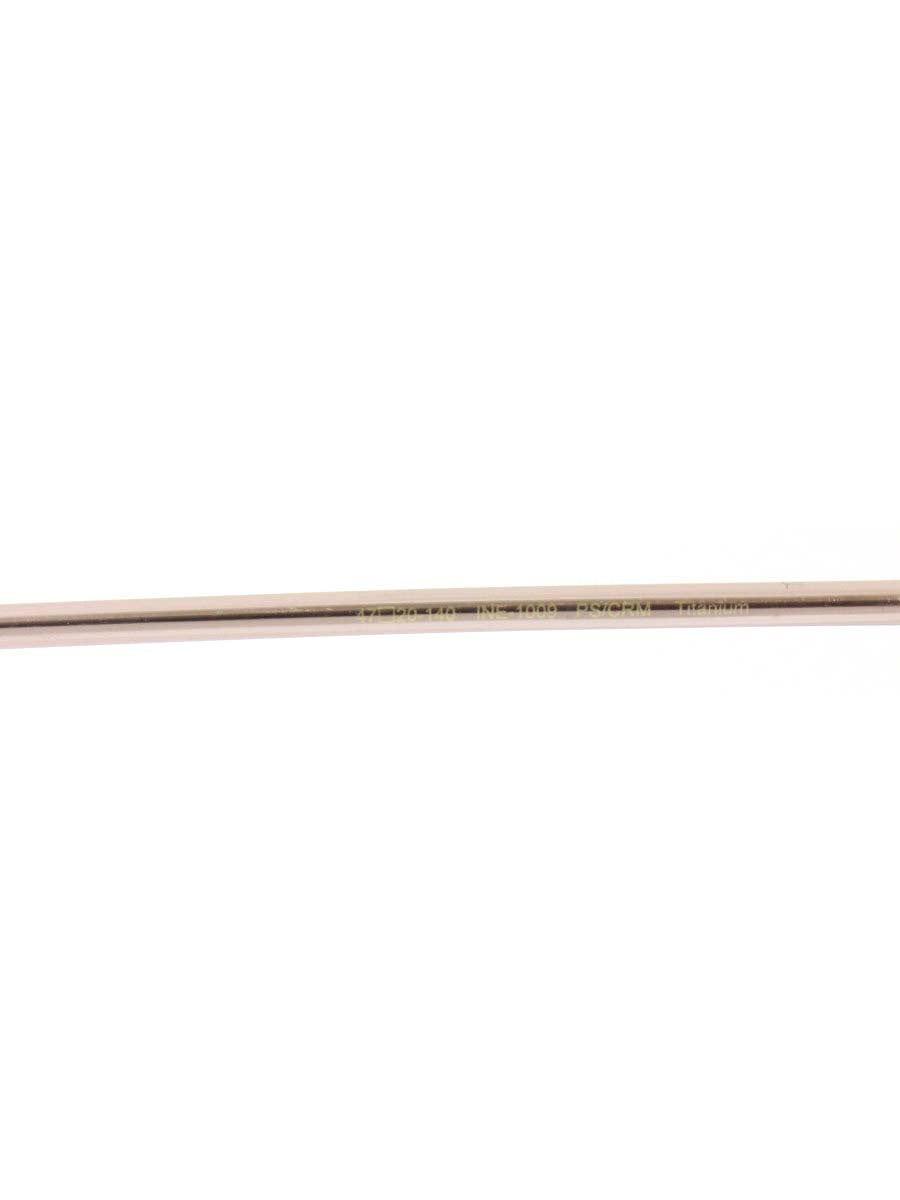 アンティミテ INE-1009 メガネ ピンクシルバー/クリーム INTIMITE BY EYEVAN アイヴァン メタルフレーム フルリム ラウンド ITFURR32GYD5