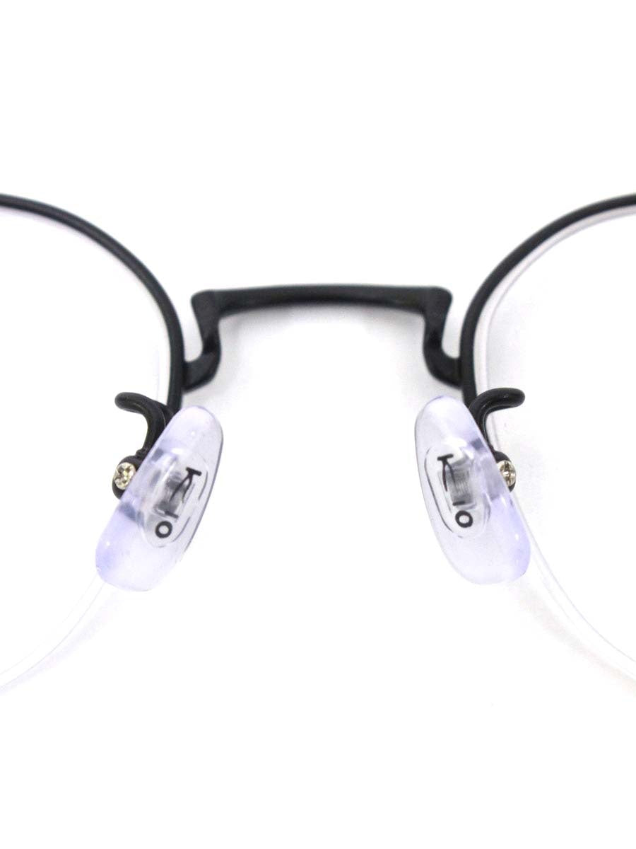 キオヤマト KT-495J メガネ ブラック/ブラウン ボストン メタルフレーム  ハーフリム べっ甲柄 ITC61DPBGUI8 【SALE】