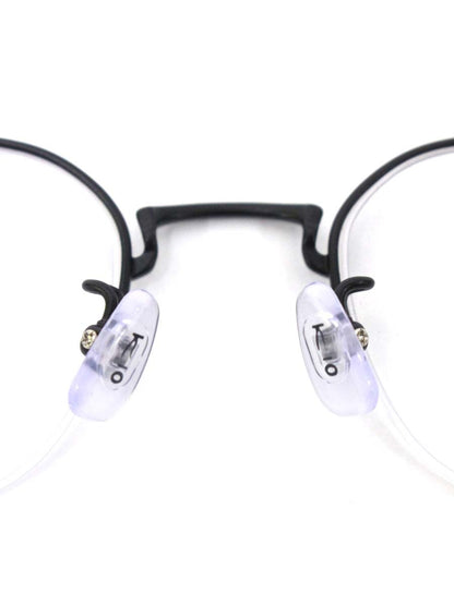 キオヤマト KT-495J メガネ ブラック/ブラウン ボストン メタルフレーム  ハーフリム べっ甲柄 ITC61DPBGUI8 【SALE】