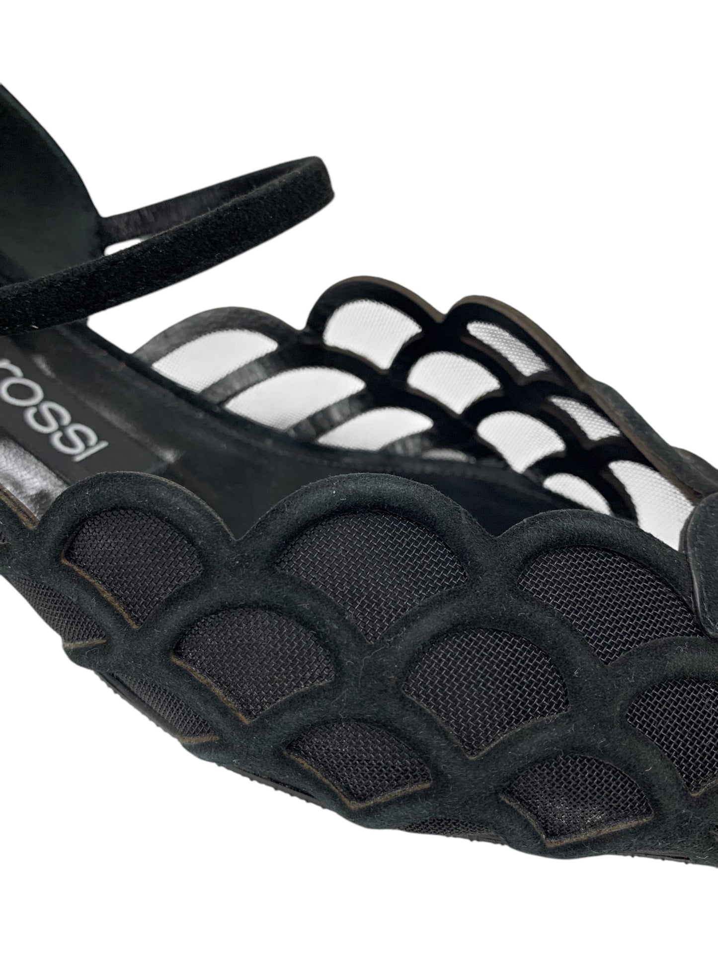 セルジオロッシ SR MERMAID-BALLERINAS B09720MAFM46170.1000 バレエフラットシューズ 36 1/2 ブラック ITO4L35GY934 【SALE】