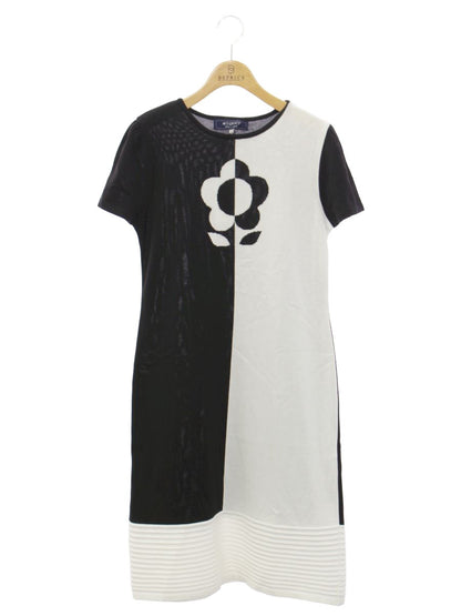 エムズグレイシー Black & White Knit One-piece 918130 ワンピース 40 ブラック/ホワイト ニット ITCSGV9YI5JF