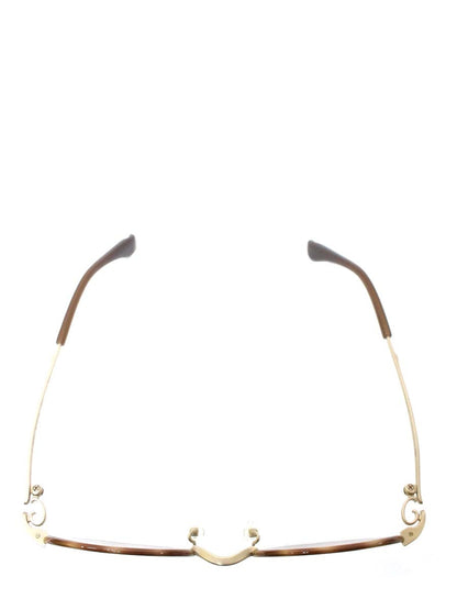 フォーナインズ S763T メガネ ブラウン メタルフレーム フルリム ウェリントン ITXNWWIDJLO2