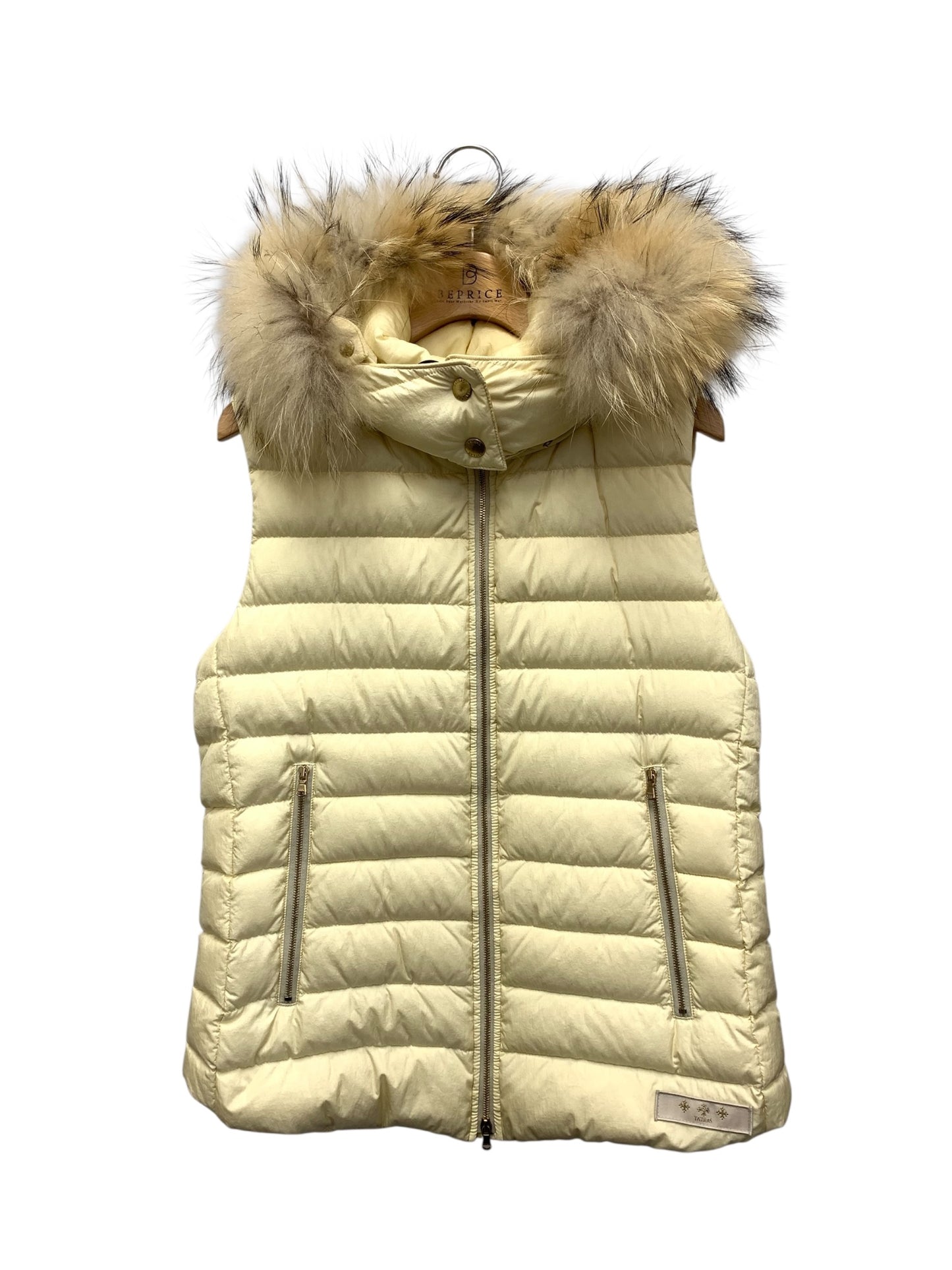 タトラス ORSIERA LTA18A4573 ダウンベスト 03 アイボリー ラクーンファー IT78OO0B4HG4