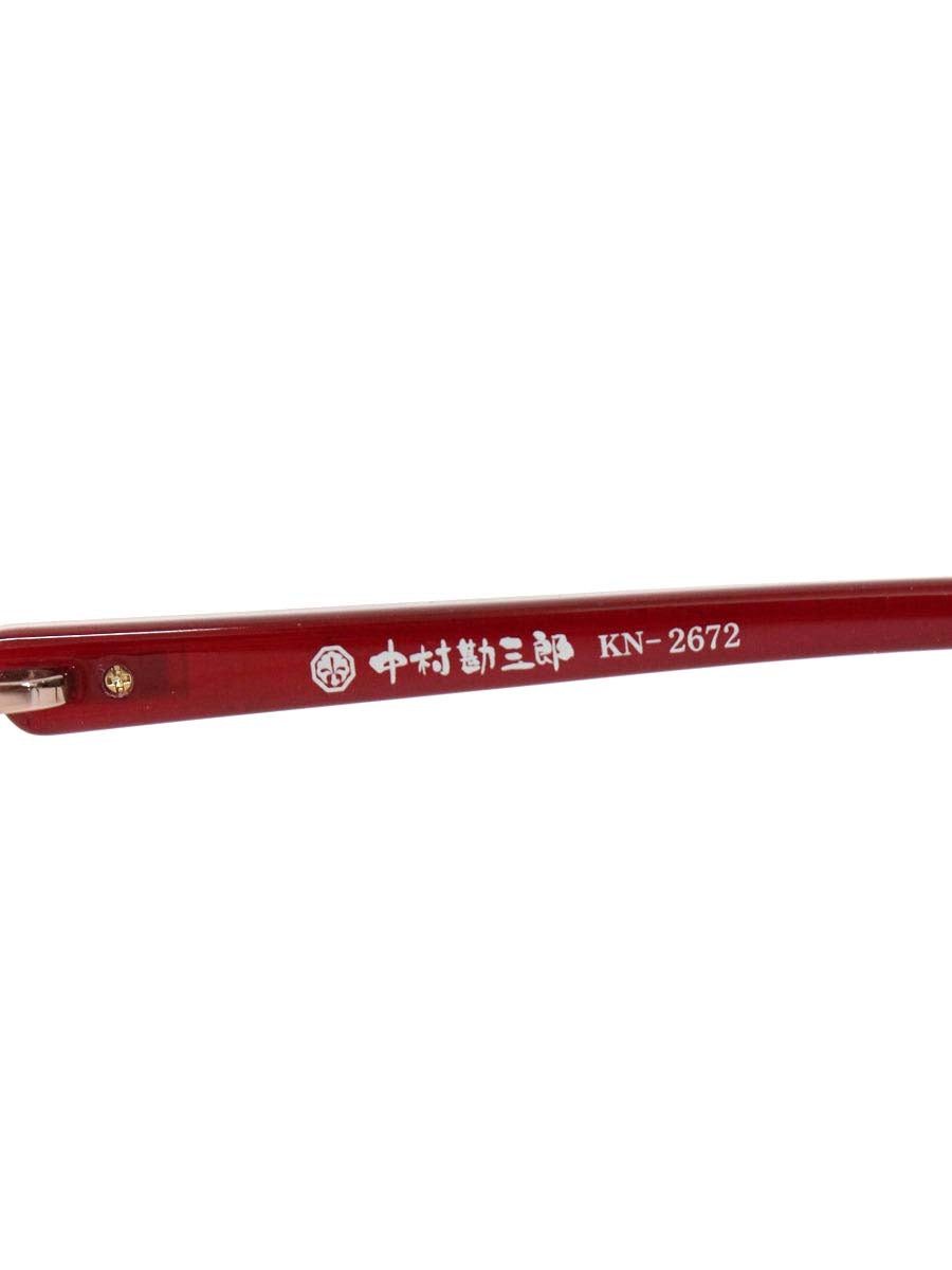 中村勘三郎 KN-2672 メガネ ピンク コンビフレーム フルリム オーバル C-1 IT39UVI189O2