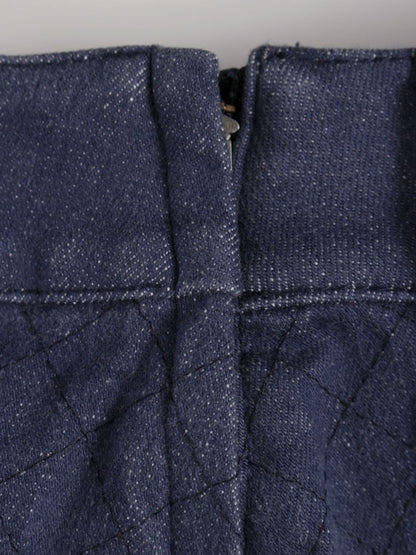 トゥービーシック W5S08-127-28 スカート 40 ネイビー デニム ビジュー ITSLBNVQTKEW